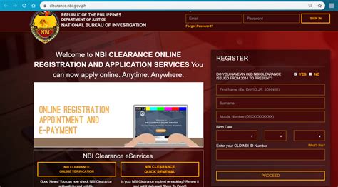 https //clearance.nbi.gov.ph renewal